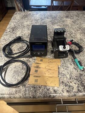 Di-1d Jbc Solder Station Control Power Unit 1 Handle Stand 4 New Tips Cable