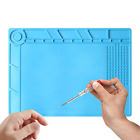 Jc737-s-140-rpad-blue Ce Centaurus Electronics Heat Insulation Silicone Magnetic Mat 696577184917