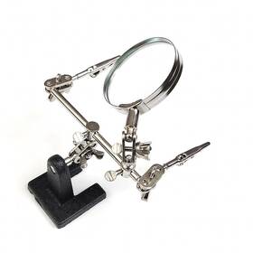 Jzk 920484234026 Magnifier With Crocodile Clip 8x Glass Heavy Cast Iron Base For Soldering &