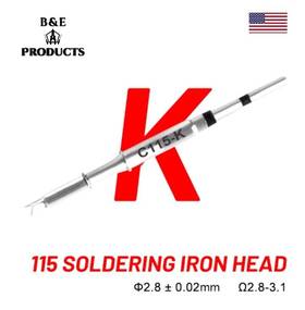 C115-k Kaisi 922297030055 T115 Solder Iron Tip Flat Head Knife Best For Aifen And Sugun