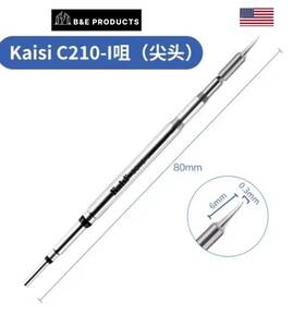 C210-i Kaisi 922297059759 T210 Solder Iron Pointed Tip C210 Series Best For Aifen And Sugon