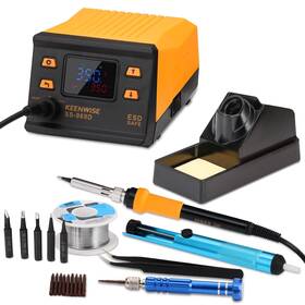 969d Keenwise 75w Soldering Iron Station Kit Fast-heat Solder With Smart Temperatu