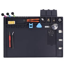 Cyd-015 Kingsdun Premium Heat Resistant 932 F Magnetic Silicone Soldering Mat Electronics Work