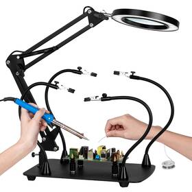 10x-16atp-4gz Kuvrs 10x-16atp-4gz&cz 10x Magnifying Glass With Light And Stand 2 200 Lumens 3 Color Stepless Dimm