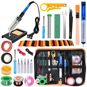 B0cdm6164t Kyzhxvo Soldering Iron Kit 60w Adjustable Temp Desoldering Pump 5 Tips Solder Wire