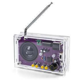 Xp-shouyj-01 Lepanda Radio With 2inch Speaker And Acrylic Case Diy Fm Soldering Project Elec
