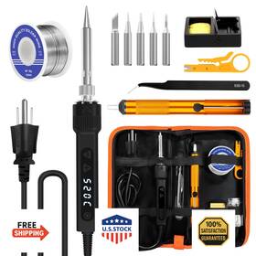 B0fg7ldykr Ljpxhhu 120w Led Soldering Iron Kit 7s Heat Adj Temp 356-968 Auto Sleep