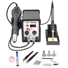 L-8586 Lrt 8586 2-in-1 Soldering Iron Hot Air Station Kit For Smd Rework Desoldering