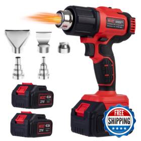 B0d8vwc4c4 Mdbttools Heat Gun Two 2.0 Ah Battery 21v Cordless 5 Nozzlemax 1022