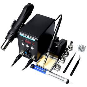 8586 Mefix 721678303155 Soldering Station 2 In 1 Functions Electric Iron Smd Hot Air Rewor