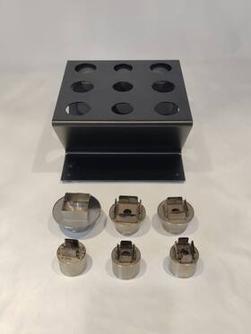 Nz-q33 Metcal Lot Of 6 Desoldering Soldering Rework Tips With Holder For Qx2