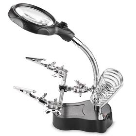 Mexi006 Mexi 694090784324 Led Light Stand Loupe Lighted Helping Third Hands Clamp Clip Magnifying Sold