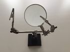 Mz101b Se Helping Hand With Magnifying Glass Holder Alligator Clamp Clips