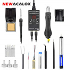 8878 New8878 Newacalox Portable Rework Soldering Station Mcu Smd Bga Digital Dual