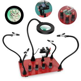 N-4ar-5c-2 Newacalox Hands Soldering Station With 3x Magnifier And Pcb Holders