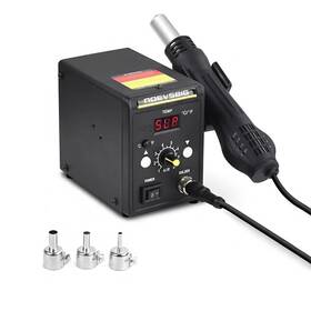 Noevsbig-dbl-858d Noevsbig Hot Air Rework Station Desoldering Kit 858d Smd With 3 Nozzles Rapid Heating