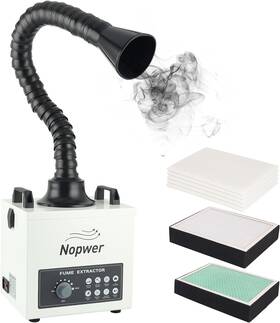 Nopwer 726084275140 Solder Fume Extractor Smoke Absorber - Ventilation Filter For Solde