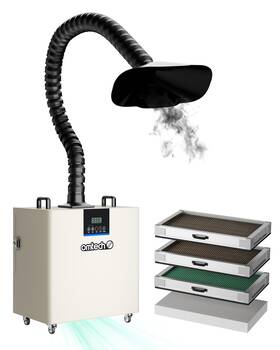 Lpwfr008391564114241 Omtech 300w Fume Extractor 4 Stage Filter Air Purifier With Flow 467m3/h