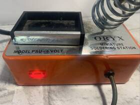 Psu-6 Oryx Vintage Model Psu Mini-soldering Station With Iron Working Made In England