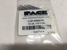 1121-0359-p5 Pace Soldering Chisel Diam. 0.025 Shank 1/32 Inch App. Ir-70 5 Pack