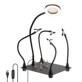 Pta230217tt0135 Patikil Helping Hands Soldering Hand With 4 Magnetic Arms Magnifyi