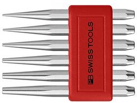 735bl Pb Swiss Tools Drift Punch Set Flat-tip Chrome-plated Sizes 1.5-6