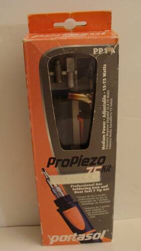 11289260 Portasol Propiezo 75 Kit Pp-1k Cordless Self Igniting Soldering Iron / Torch