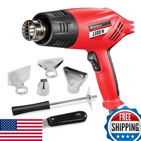 Powerbuilt B07kmgzk6x 1500w Heavy Duty Heat Gun Kit Dual Temperature Speed Settings