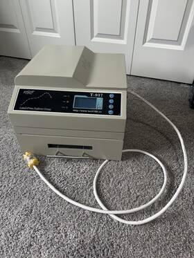 2300w Puhui T-937 Lead-free Auto Reflow Oven Solder Infrared Hot Air Smt Pcb Soldering