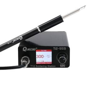 T12-959 Quecoo 748521130812 Soldering Iron Station Kit Lcd Screen With T12 Tips