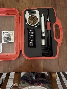 6400251 Radioshack Pro-line 25w Corded Soldering Iron Kit With Stand And Accessories