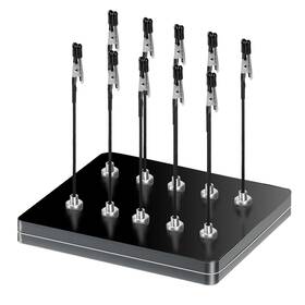 Ruimooto 754147906380 Magnetic Helping Hands With 10 Clips - Soldering Pcb And Craft Station
