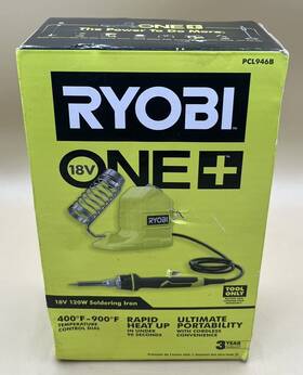 Ryobi Tools Pcl946 Pcl946b One 18v Cordless 120-watt Soldering Iron Topper Mvp026255