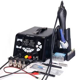 5a-ii Sabz Co. 060497921771 Yihua 853d 3 In 1 Hot Air Rework Soldering Iron Station And Dc Power Su