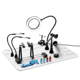 Sainsmart 816550026137 2-in-1 Magnetic Helping Hands Luxurious Soldering Repair Station W