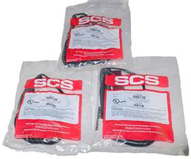 2224 Scs Esd Wrist Strap Adjustable With 10ft Coiled Cord 3 Pack New