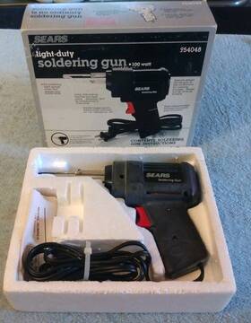 54048 Sears Vtg 100w Light-duty Soldering Gun 120v