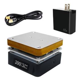 Sequre Fba-t55 Us Mini Soldering Hot Plate 25v 95w Oled Electric Preheat Station Re