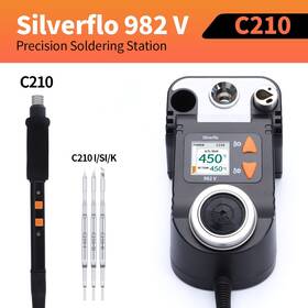 Silverflo C210-40w 982-v 60w Digital Soldering Station C210/c245 Iron Kit Esd Safe