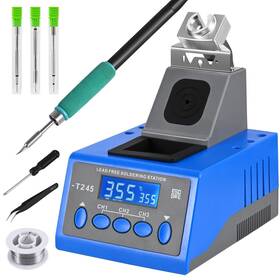 C245 Soiiw 762716227552 Precision Soldering Iron Station Kit 180w 110-220v Digital Display Solde