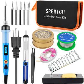 B08glxc42j Sremtch 80w Digital Lcd Soldering Iron Kit - On/off Switch Solder Gun Electronics Repair