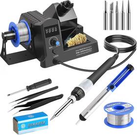 Ht100 Sremtch 100w Digital Display Soldering Station Kit Hot Air Rework 5 Extra I