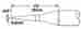 Ssc-645a Ssc645a Metcal Beveled Soldering Tip Cartridge 60 Deg 0.40mm For Sp200 Iron
