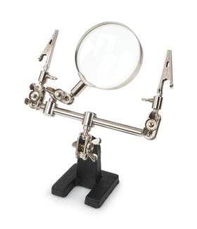 Stanz 916309662846 Tm Helping Third Hand With Magnifier 2.5x Magnifying Glass Soldering Stand
