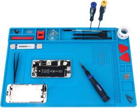 S-450-blue Strebito Heat Resistant Silicone Soldering Mat For Electronics And Workbench Use