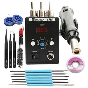 700w Sumsour 600821709375 858d Hot Air Heat 110v Bga Rework Solder Desoldering Station For Smd Smt