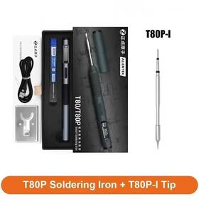T80p Supreme-goodsoutlet 313050524571 T80 Smart Soldering Iron Pd 65w Qc Adjustable Constant Temperature Portable
