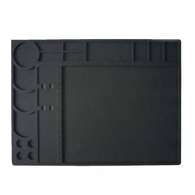 Tecktoo 722970472808 Black Soldering Workbench Mat 13inch X 9inch Silicone Pad 932 F Welding Sol