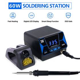 306d Toauto 60w Rework Soldering Iron Station Kit Led Display Adjustable Temp Rapid Heat Us