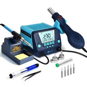 Bk881-110v-us Toauto Ds882 Soldering Station 2 In 1 Iron Hot Air Gun Rework Stat
